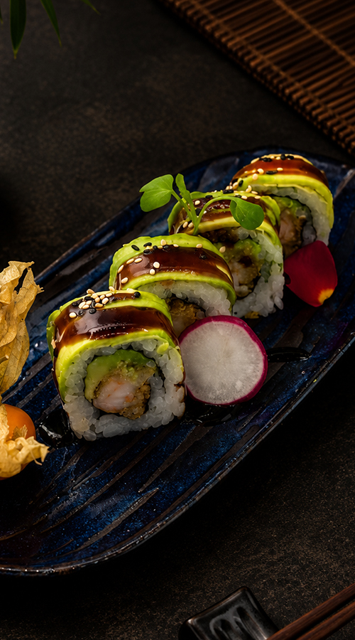 carne de pescado cruda y fresca de sashimi