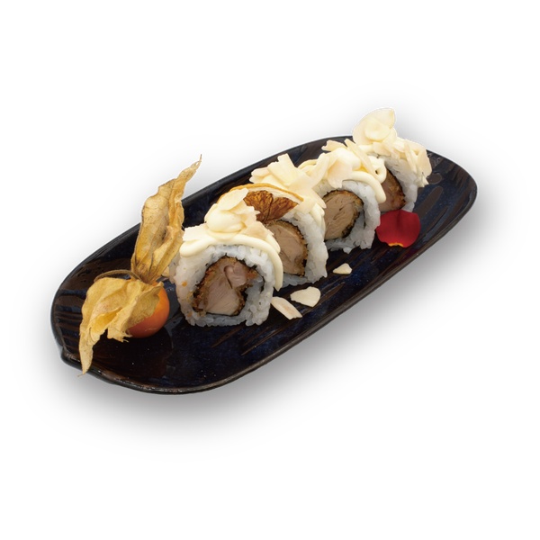 Uramaki de pollo (8u)
