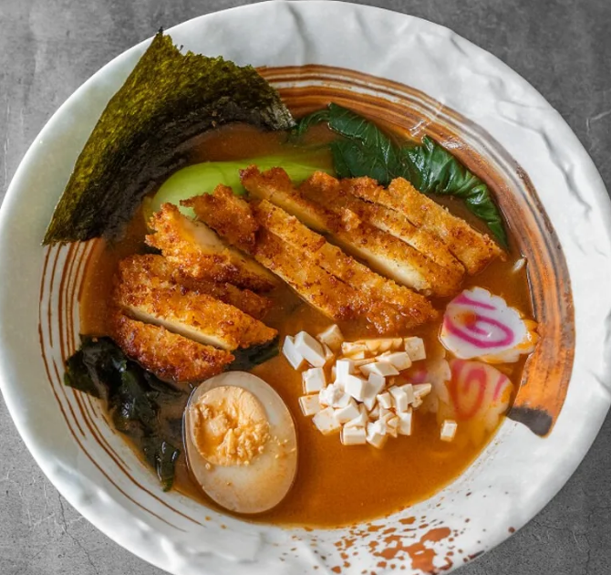 Katsu miso ramen spicy