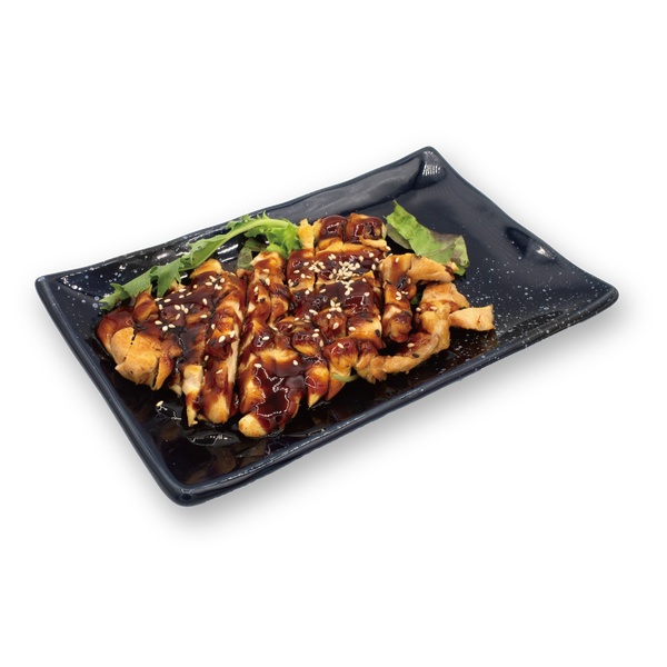 Pollo a la plancha consalsa teriyaki